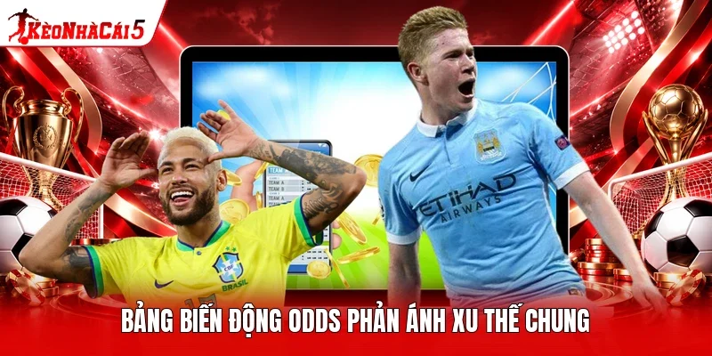 Bảng biến động odds phản ánh xu thế chung