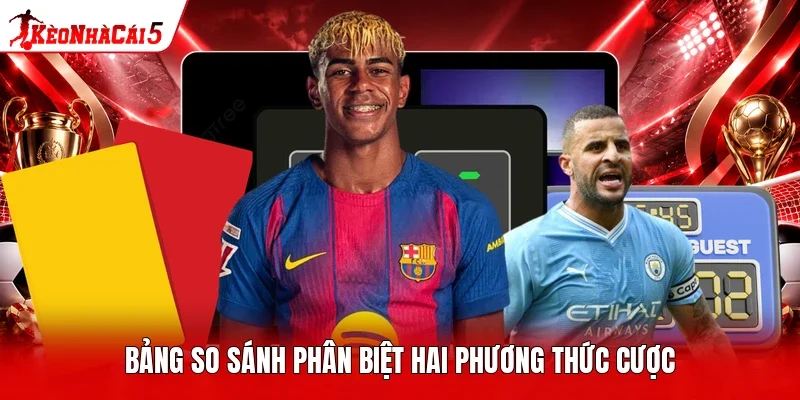 Bảng so sánh phân biệt hai phương thức cược