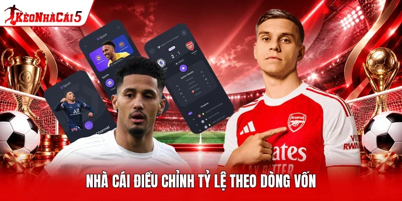 Nhà cái điều chỉnh tỷ lệ theo dòng vốn